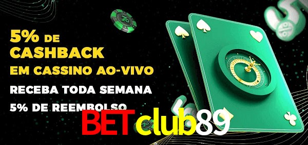 Promoções do cassino ao Vivo betclub89